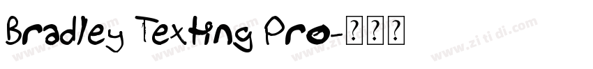 Bradley Texting Pro字体转换